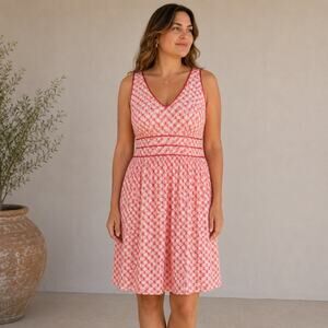 Bobbie Bee Orange Dot Retro Babydoll Vintage Dress 20W